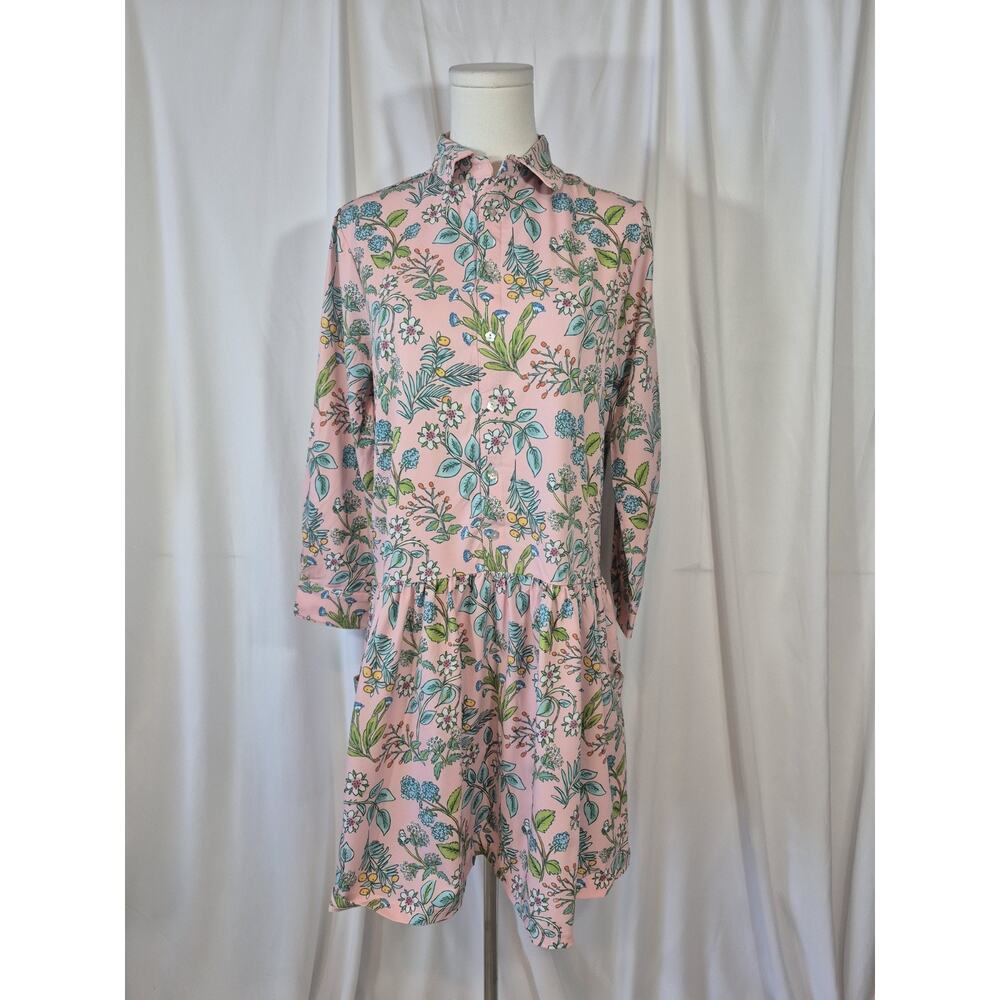 Smith Quinn Pink Floral Mini Dress New Small - Picture 2 of 10